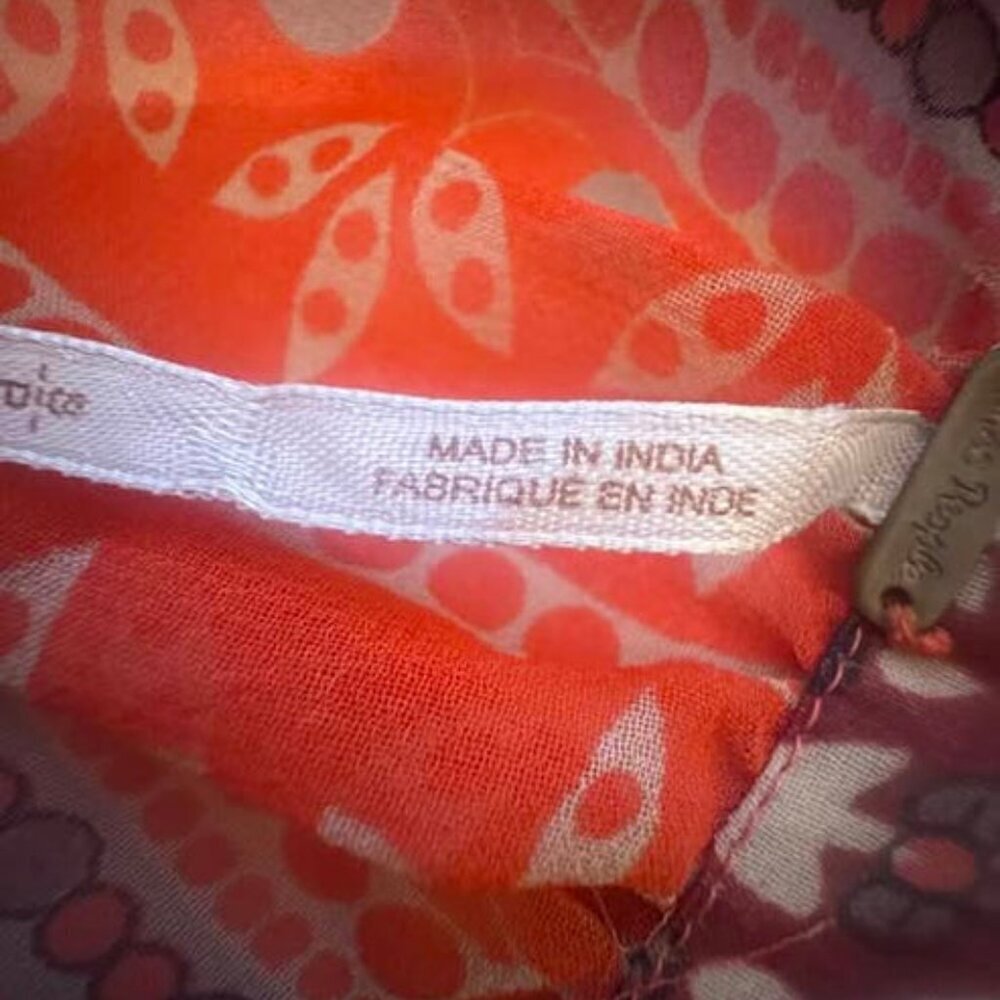 MULTI ORANGE BLOUSE - Picture 4 of 4